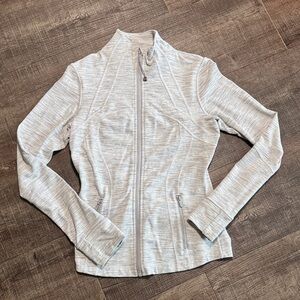 Lululemon Athletica Light Gray Zip-Up Jacket
